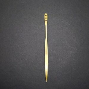 bronze hair accessory chopstick bun holder bridal bookmark